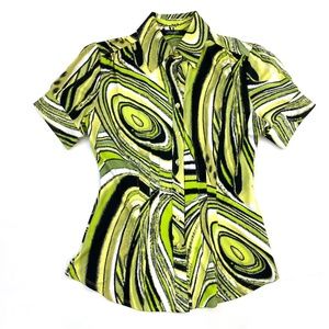 Graphic Marble Swirl Top